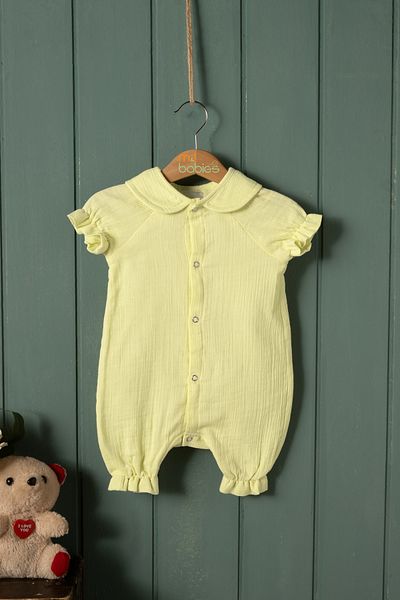 Montisu Baby, Child, Ruffle, Bottom Top Set, Muslin Fabric, 100% Cotton, Organic Fabric