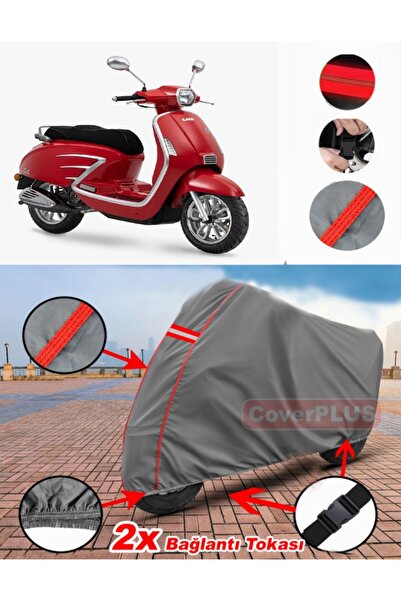 CoverPlus Dorado Akida Scooter 125 Branda Motor Brandası Motorsiklet Örtüsü Ç...
