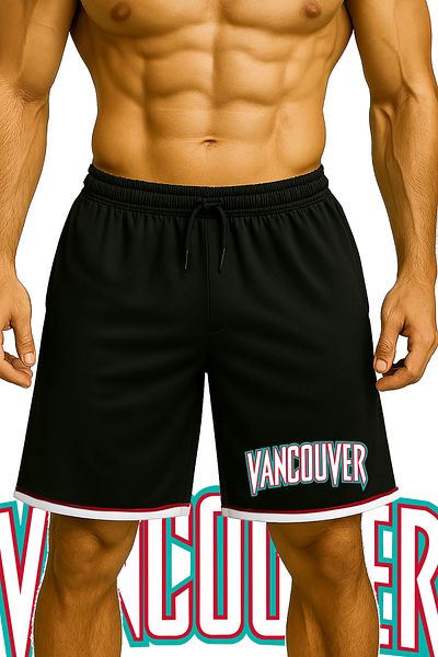 TOP GLORY Αθλητικό σορτς μπάσκετ Vancouver με στάμπα με τσέπες