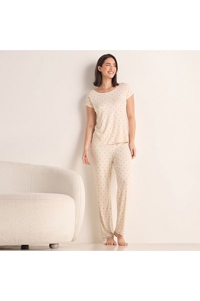 FAV Printed Round Neck Top and Pyjama Set