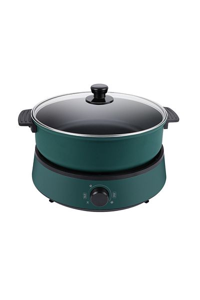 FlashHawk Multi-Functional Electric Hot Pot for Fry/Boil/Suffocate/Stir-fry, 1350W , 4L TKM-001