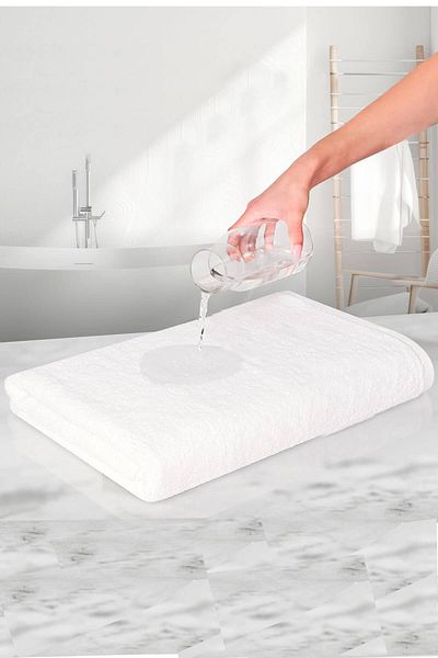 Mira Home Πετσέτα μπάνιου ξενοδοχείου 100% βαμβάκι 70X150 cm Λευκό 16/1 Aksoft 480 Gr