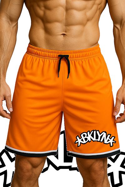 TOP GLORY Pocket Brooklyn Printed Basketball Shorts Sports Shorts