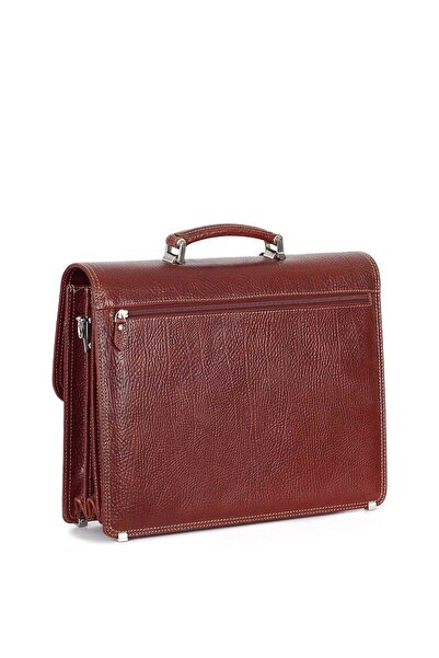 Aka Deri Leather Tan Classic Briefcase 290 63