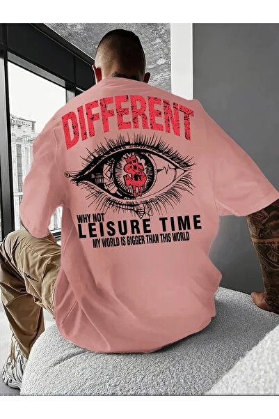 LAND MODA Άνετο, αναπνεύσιμο και ελαστικό γραφικό μπλουζάκι για άνδρες με σχέ...