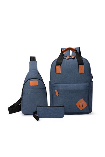 CRACOS Rucsac Multifunctional ®, 15", 3 Piese, 30x12x42 Cm, Ideal Pentru Activitati Cotidiene