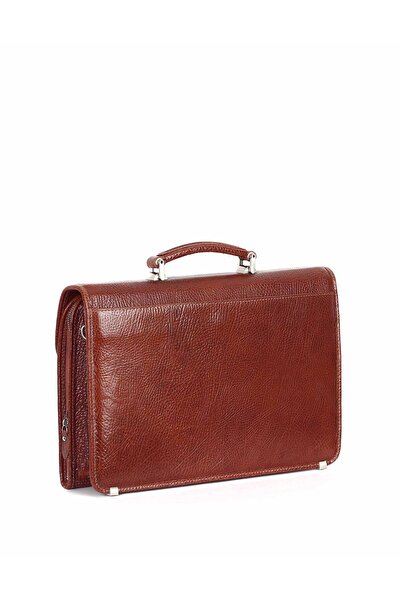 Aka Deri Leather Tan Briefcase 255 63