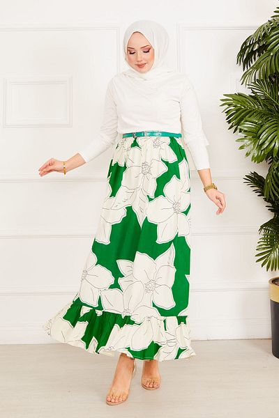 EBRUTESETTÜR Floral Patterned Skirt