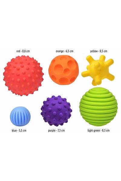 FANCY BABY sensory toy for babies, set of 6 pieces