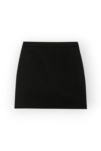 moda camiya Fusta mini din Lycra neagră pentru femei, care nu aduce pene