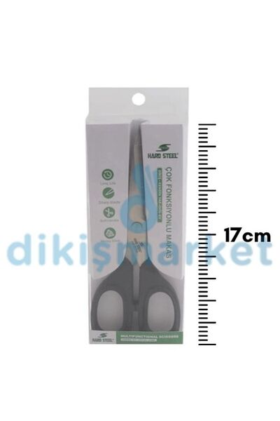 dm dikişmarket Japon Stili Plastik Saplı Çok Fonksiyonlu 17CM Makas