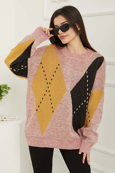 TOFİSA Solid Half Turtleneck Women's Gul Knitwear Sweater - 26599