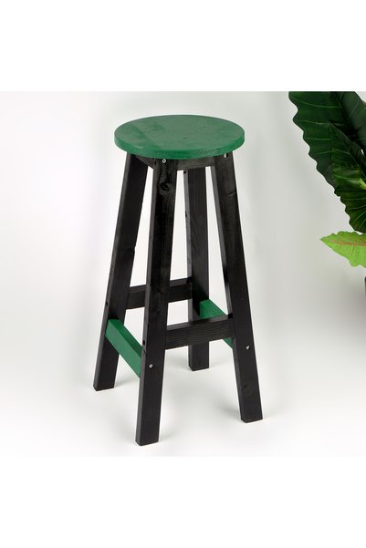 WOODENSA Ahşap Bar Taburesi ,Mutfak Sandalyesi ,Bar Sandalyesi