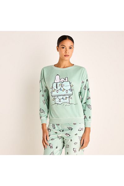 FAV Snoopy Print Long Sleeve Sweatshirt and Elasticated Joggers Set