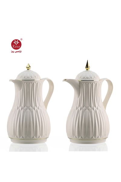 Rose RS-1818 - Tea and coffee thermos set consisting of 2 rose thermoses, 1 liter capacity