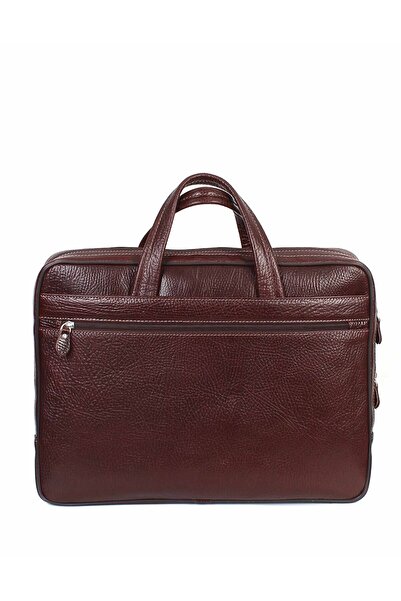 Aka Deri Brown Leather Laptop Briefcase - 245 61