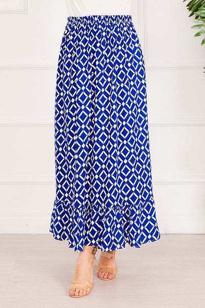 EBRUTESETTÜR Geometric Pattern Skirt