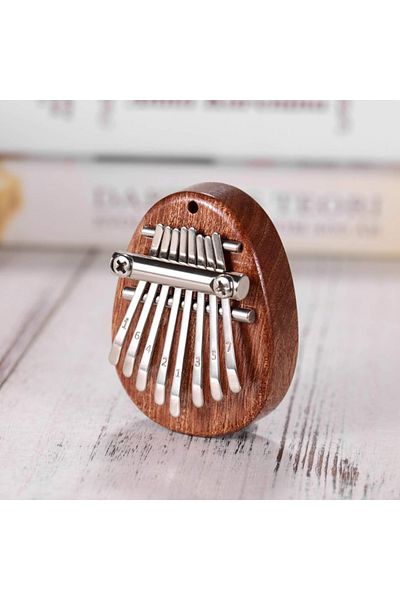 OEM Mini Kalimba Musical Instrument, 8 Notes, 7 x 5 cm, Solid Wood and Stainless Steel