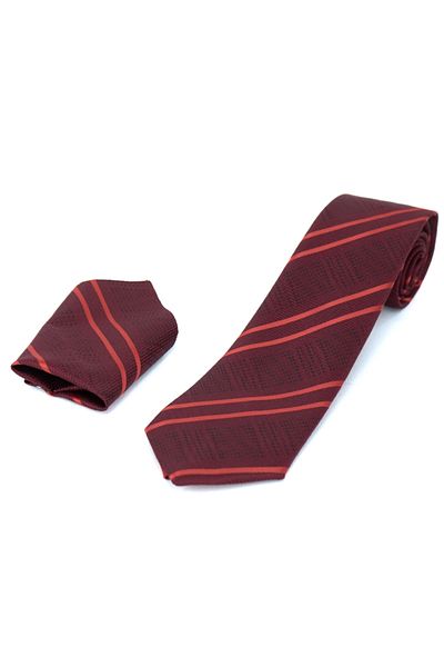 Oppland Men's Tie Classic Handkerchief Stylish Easy Shape Field Stain Resistant Patterned Matching Wide Design