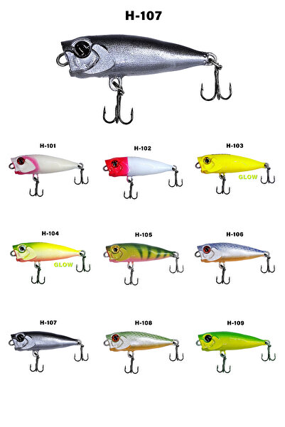 Hergele Balık Hergele Popper 3,3gr, 40mm, Lrf Su Üstü Maket Sahte Balık Rapal...