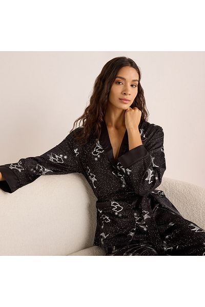 FAV Foil Print Viscose Pyjama Set