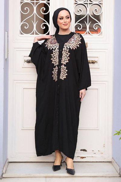 My Blog Μαύρο φόρεμα με παγιέτες Argyle Plus Size - 2100