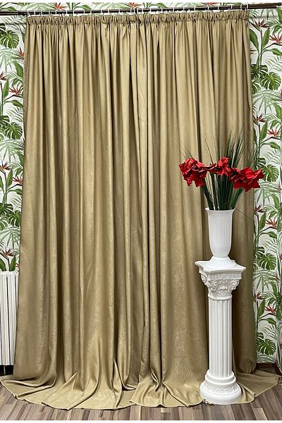 Liz Line Set doua draperii SO capuccino, colectia "Monocrom'' by Liz Line, 2x140x245cm, cu rejansa D01214
