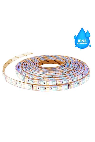 CLASSLIGHTS Bandă LED 12V, Exterior IP65, 60 LED/m SMD5050, Alb Cald, rolă de 5 metri, ElectroAZ