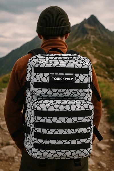 QUİCKPREP 45L Stone Pattern Outdoor Backpack – Waterproof & Durable | # Quickprep