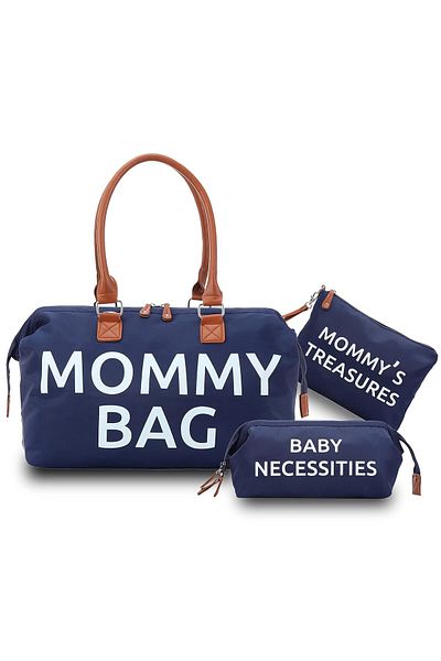 CRACOS Set De Voiaj Mommy Bag, ®, 3 Genti , Rezistent La Apa, Buzunare Termice , Multifunctionala