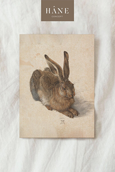 Hane Concept Poster de iepure de epocă, imprimare artistică, perete de galeri...