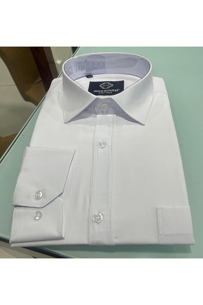 MASSARO Βαμβακερό πουκάμισο King Size
