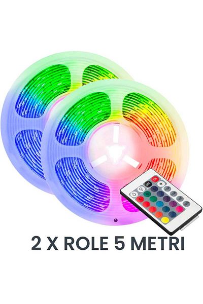 CLASSLIGHTS RGB LED Strip, Complete Plug & Play Kit, Length 10m, Accessories included, ElectroAZ