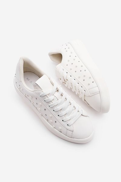 Marjin Γυναικεία Sneaker Bible - Sanded - Sports Shoes White Lenso