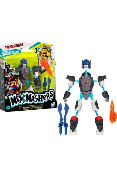transformers Mixmashers Optimus Primal Figure – Interchangeable Part Toy (Ages 4+)