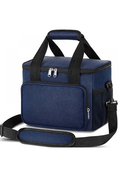 TECOS Geanta Termoizolanta Pentru Picnic Sau Camping, , 15l, Dimensiuni 30 X 22 X 21 Cm, Albastru