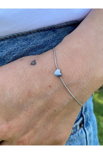 kurukafagift Bracelet Steel Heart Model Silver Color Love Love