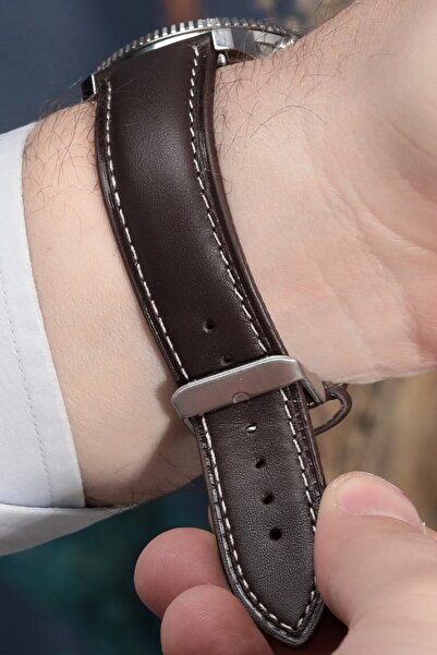 Onywatch 20mm Gerçek Deri Saat Kordonu Deri Saat Kayışı 20mm Saat Kordonu Der...