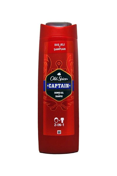 Old Spice Captain 2 in 1 - 400 Ml Shower Gel and Shampoo Set