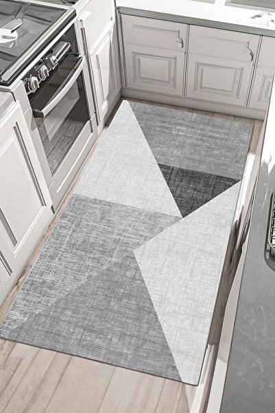 elyar Mutfak Halısı Desenli Dijital Baskı Yıkanabilir Kaymaz Taban Ince Salon...