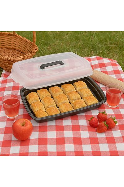denizhomecollection Dirtdörgen & Pastry-Cake Storage Mold - Anthracite Color