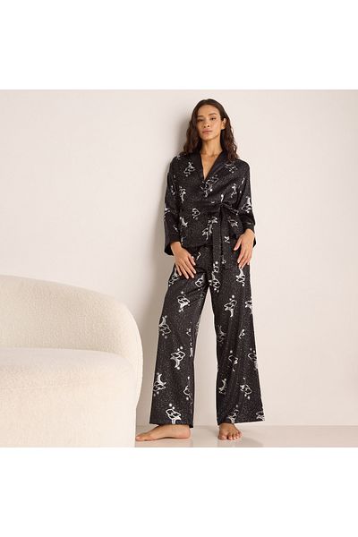 FAV Foil Print Viscose Pyjama Set