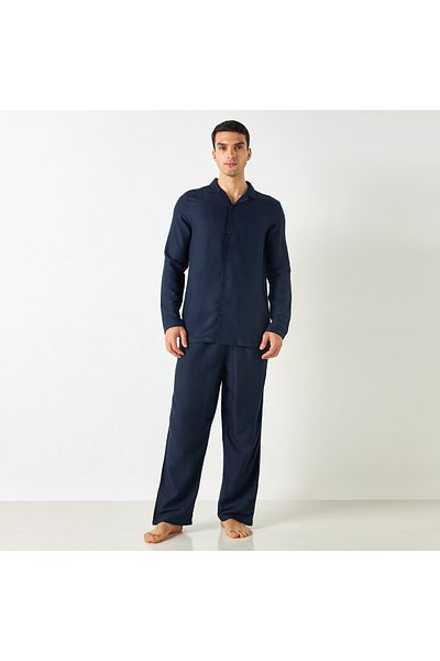 FAV Camp Collar Shirt and Pyjama Set