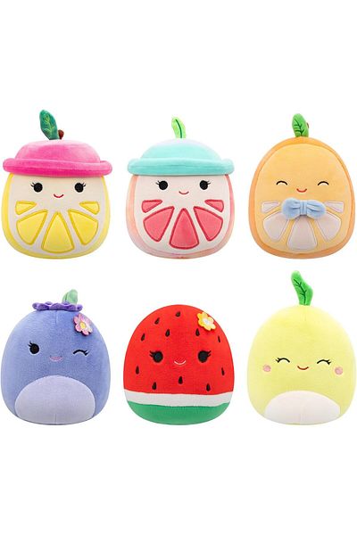 Squishmallows S25 Scented Mystery Plush–5"Collectible Fruit Scent Toys(1 Random: Apple, Lemon, More)
