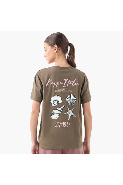 Kappa Kappa Graphic Print T-shirt with Crew Neck
