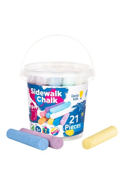 GENIO Colouring chalk, Genio Kids, 7 colours, 21 pieces