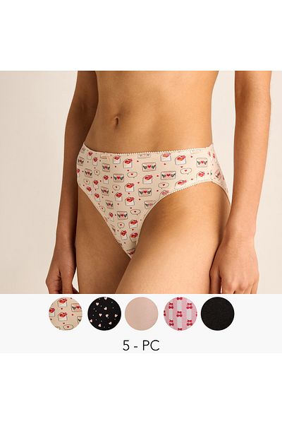 FAV Set of 5 - Assorted Briefs with Elasticated Waistband