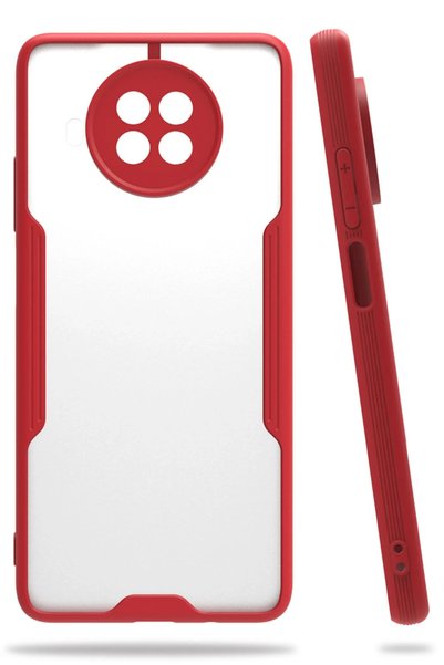 New Face غلاف هاتف Xiaomi Mi 10T Lite من السيليكون البلاتيني - أحمر SPTGL