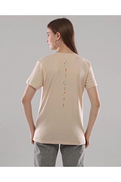 destekar Sınırsız Unisex Tişört - Bej