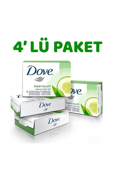 Dove Soap Fresh Touch Cucumber Extract 100 Gr Pack of 4